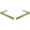 Mexen súprava uhlových konzol L pre sprchové steny 10 mm, zlatá - 800-07-50