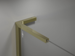 Mexen súprava uhlových stabilizátorov L pre sprchové steny 10 mm, zlatá - 800-07-50