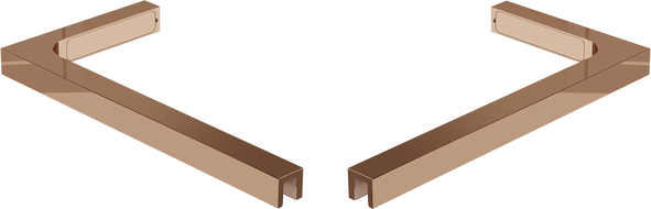 Mexen súprava stabilizátorov L pre sprchové steny 10 mm, ružové zlato - 800-07-60