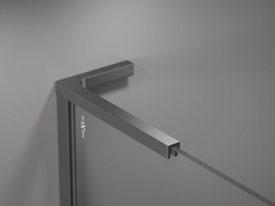 Mexen súprava rohových podpier L k sprchovým stenám 10 mm, čierna - 800-07-95