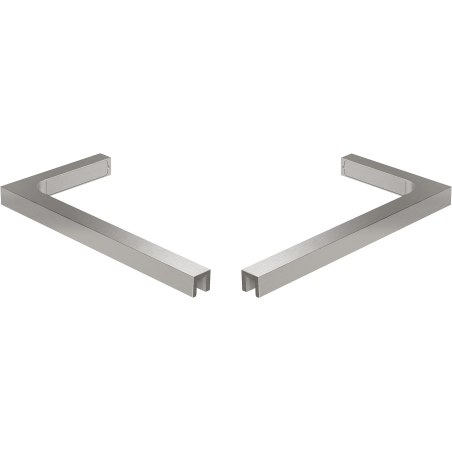 Mexen súprava rohových držiakov L pre sprchové steny 10 mm, brúsený nikel - 800-07-97