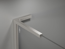 Mexen sada stabilizátorov L pre sprchové steny 10 mm, brúsený nikel - 800-07-97