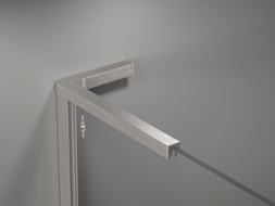 Mexen súprava rohových držiakov L pre sprchové steny 10 mm, brúsený nikel - 800-07-97