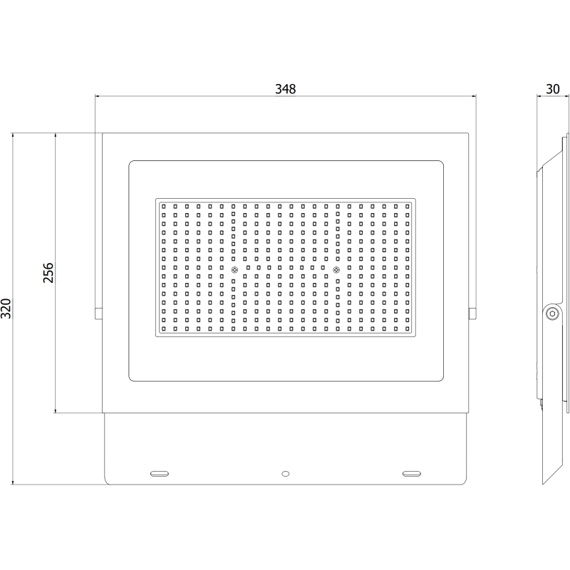 Mexen Luxpro LED reflektor, 200W, Neutrálna - 4000K, 18000 lm, čierny - L230-200-40-70