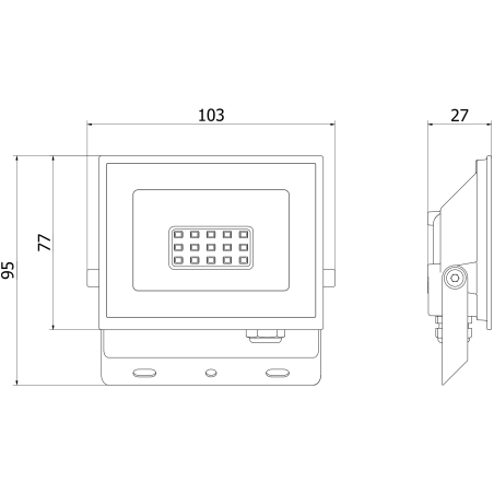 Mexen Luxpro+ LED reflektor, 10W, Neutrálna - 4000K, 1100 lm, biela - L231-010-40-20