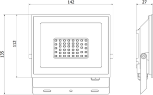 Mexen Luxpro+ LED reflektor, 30W, Neutrálna - 4000K, 3300 lm, biela - L231-030-40-20