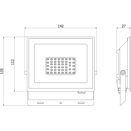 Mexen Luxpro+ LED reflektor, 30W, Studená - 6500K, 3300 lm, biela - L231-030-65-20