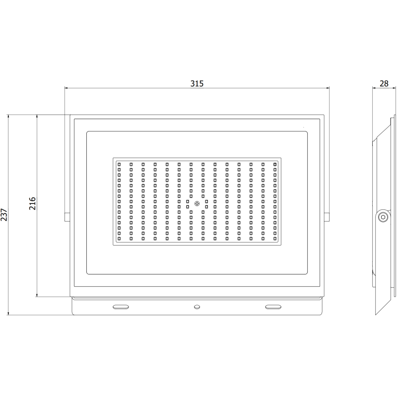 Mexen Luxpro+ LED reflektor, 150W, Studená - 6500K, 16500 lm, čierny - L231-150-65-70