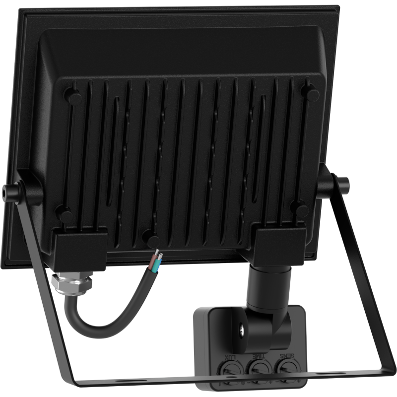 Mexen Luxpro LED reflektor so snímačom pohybu, 30W, Studený - 6500K, 2700 lm, čierny - L235-030-65-70
