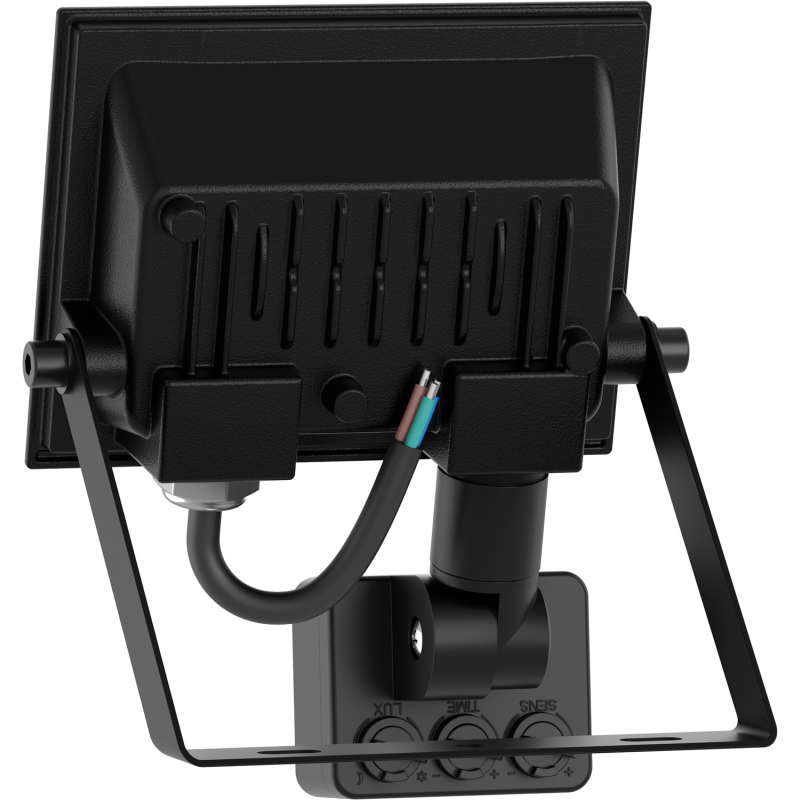 Mexen Luxpro+ LED reflektor s pohybovým senzorom, 10W, Studená - 6500K, 1100 lm, čierny - L236-010-65-70