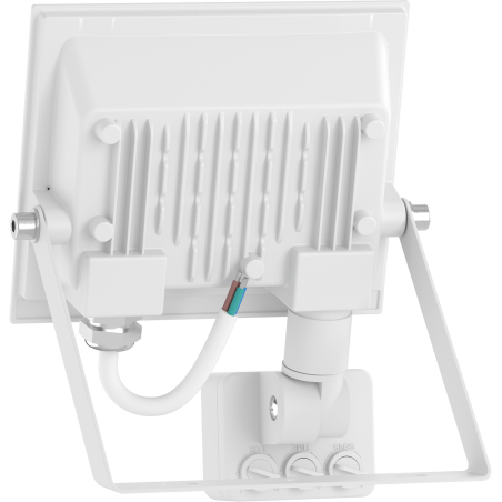 Mexen Luxpro+ LED reflektor s pohybovým senzorom, 20W, Studená - 6500K, 2200 lm, biela - L236-020-65-20