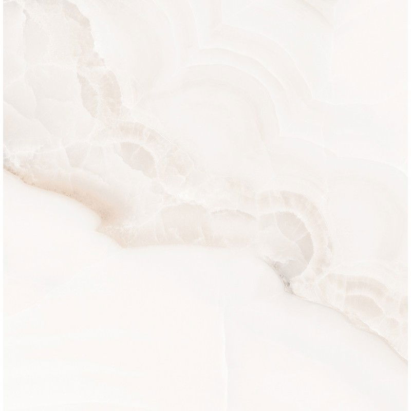 Mexen Onyx Biely gres glazovaný rekt. G1, podlahová a stenová dlaždica 60 x 60 cm, lesklá - TL106-060-060-01