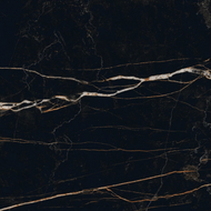 Mexen Flamingo Čierna glazovaná rektifikovaná G1, podlahová a stenová dlaždica 60 x 60 cm, vysoký lesk - TL215-060-060-00