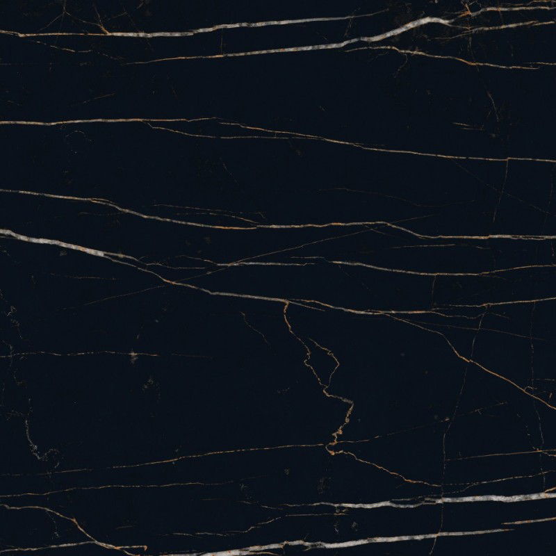 Mexen Flamingo Čierna glazovaná rektifikovaná G1, podlahová a stenová dlaždica 60 x 60 cm, vysoký lesk - TL215-060-060-00