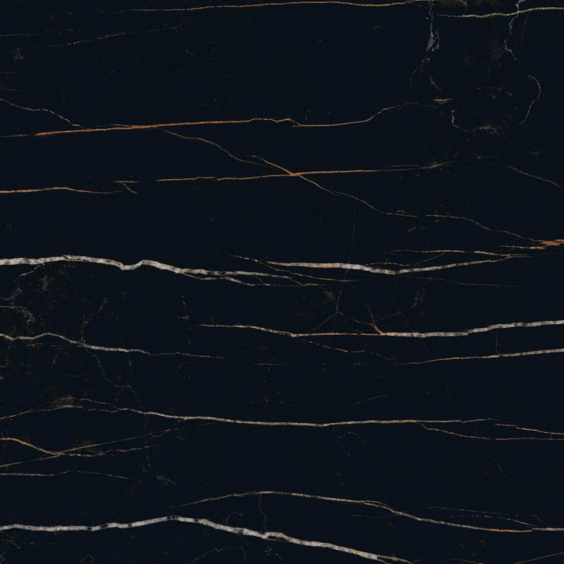 Mexen Flamingo Čierna glazovaná rektifikovaná G1, podlahová a stenová dlaždica 60 x 60 cm, vysoký lesk - TL215-060-060-00