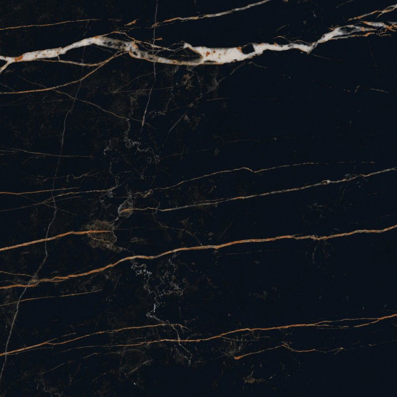 Mexen Flamingo Čierna glazovaná rektifikovaná G1, podlahová a stenová dlaždica 60 x 60 cm, vysoký lesk - TL215-060-060-00