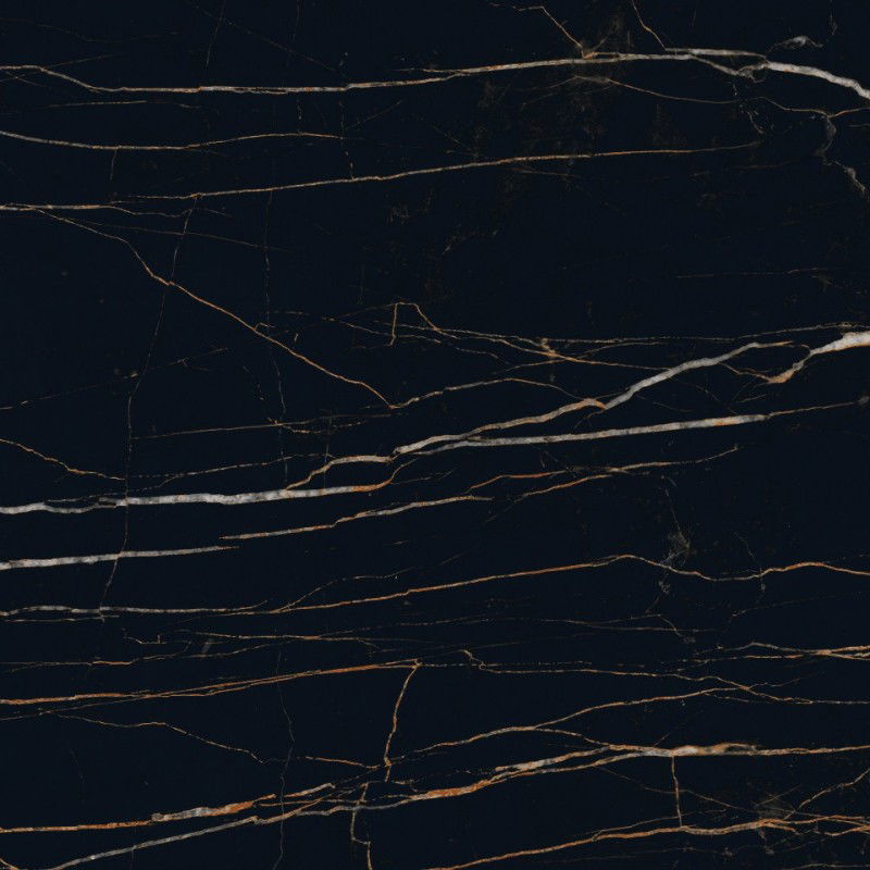 Mexen Flamingo Čierna glazovaná rektifikovaná G1, podlahová a stenová dlaždica 60 x 60 cm, vysoký lesk - TL215-060-060-00