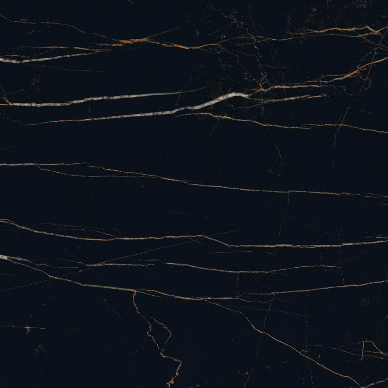 Mexen Flamingo Čierna glazovaná rektifikovaná G1, podlahová a stenová dlaždica 60 x 60 cm, vysoký lesk - TL215-060-060-00