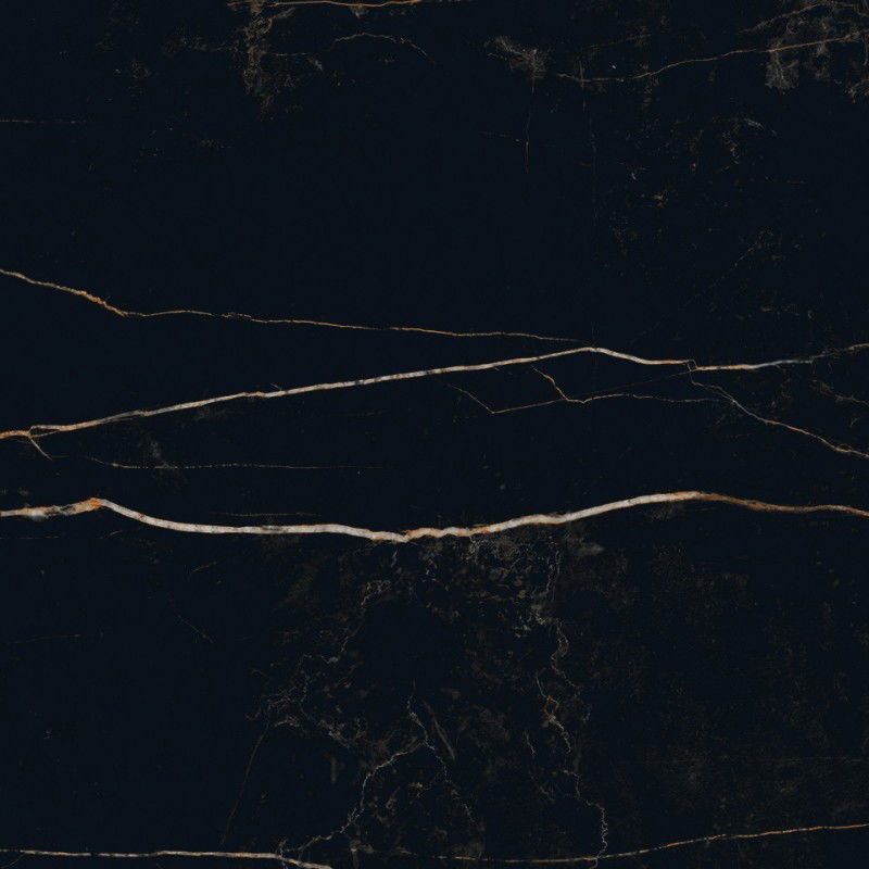 Mexen Flamingo Čierna glazovaná rektifikovaná G1, podlahová a stenová dlaždica 60 x 60 cm, vysoký lesk - TL215-060-060-00