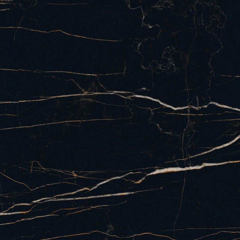 Mexen Flamingo Čierna glazovaná rektifikovaná G1, podlahová a stenová dlaždica 60 x 60 cm, vysoký lesk - TL215-060-060-00