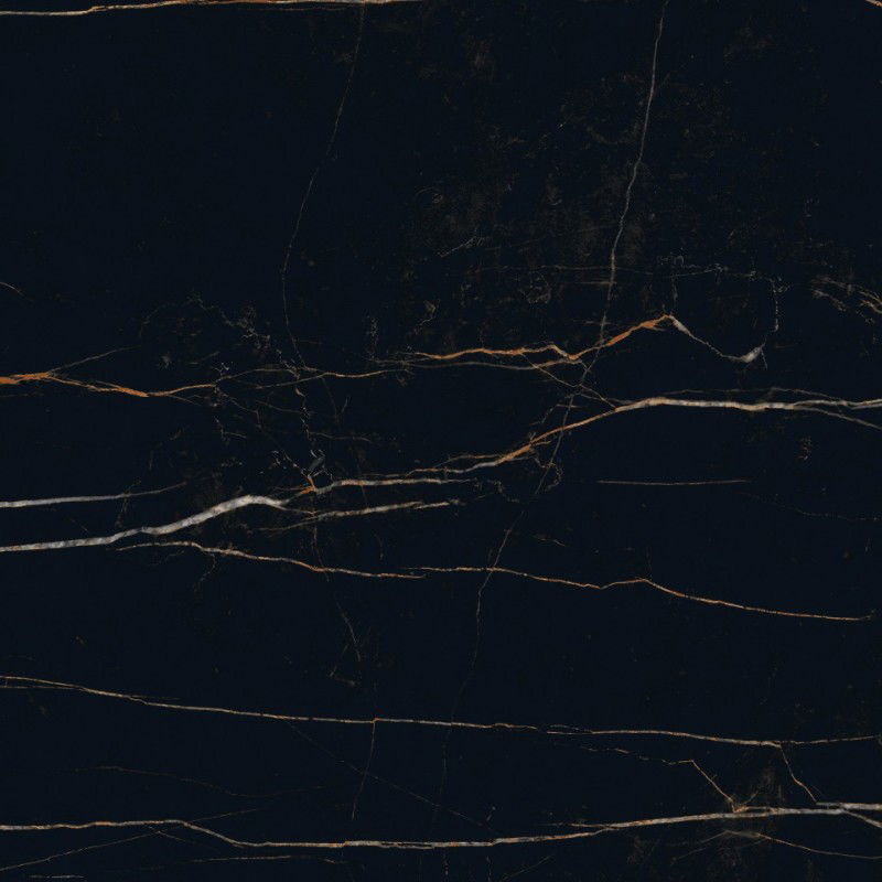 Mexen Flamingo Čierna glazovaná rektifikovaná G1, podlahová a stenová dlaždica 60 x 60 cm, vysoký lesk - TL215-060-060-00