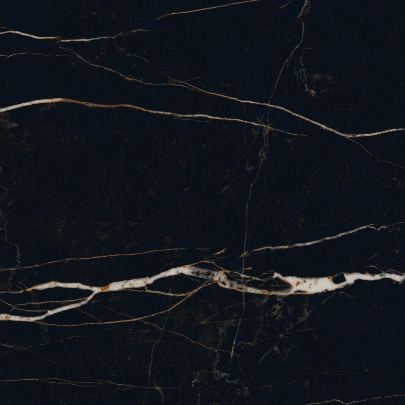 Mexen Flamingo Čierna glazovaná rektifikovaná G1, podlahová a stenová dlaždica 60 x 60 cm, vysoký lesk - TL215-060-060-00