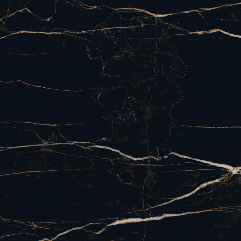 Mexen Flamingo Čierna glazovaná rektifikovaná G1, podlahová a stenová dlaždica 60 x 60 cm, vysoký lesk - TL215-060-060-00