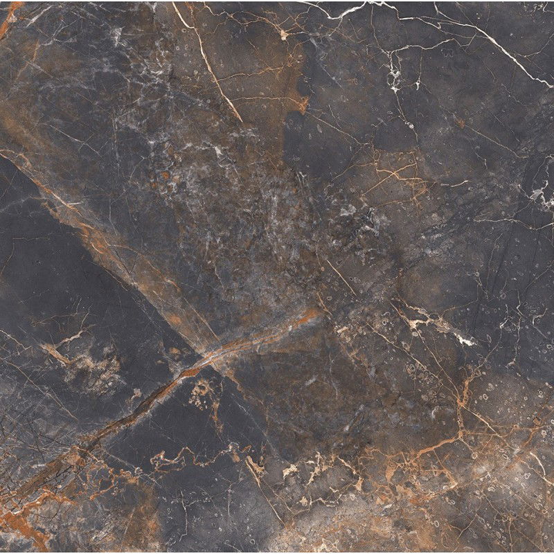 Mexen Visby Čierny glazovaný rektifikovaný gres G1, podlahová a nástenná dlaždica 60 x 60 cm, rezba - TL428-060-060-02