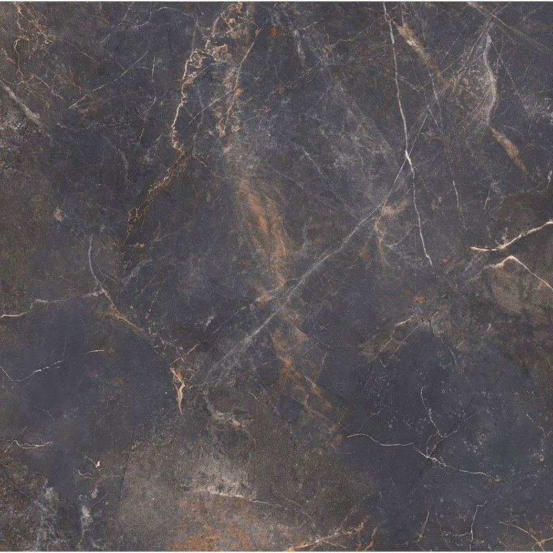 Mexen Visby Čierny glazovaný rektifikovaný gres G1, podlahová a nástenná dlaždica 60 x 60 cm, rezba - TL428-060-060-02