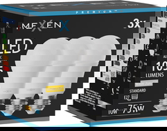 Mexen Nova 3x LED žiarovka E27, A60, 10W, Teplá - 3000K, 1055 lm - L100-E27-1030-01x03