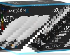 Mexen Nova 3x LED žiarovka E27, A60, 10W, Neutrálna - 4000K, 1055 lm - L100-E27-1040-01x03