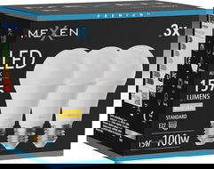 Mexen Nova 3x LED žiarovka E27, A60, 15W, Teplá - 3000K, 1575 lm - L100-E27-1530-01x03