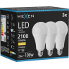 Mexen Nova 3x LED žiarovka E27, A70, 20W, Teplá - 3000K, 2100 lm - L100-E27-2030-01x03