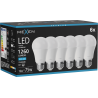 Mexen Nova 6x LED žiarovka E27, A60, 12W, Studená - 6500K, 1260 lm - L100-E27-1265-01x06