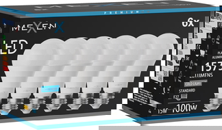 Mexen Nova 6x Žiarovka LED E27, A60, 15W, Studená - 6500K, 1575 lm - L100-E27-1565-01x06