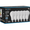 Mexen Nova 6x LED žiarovka E27, A70, 20W, Studená - 6500K, 2100 lm - L100-E27-2065-01x06