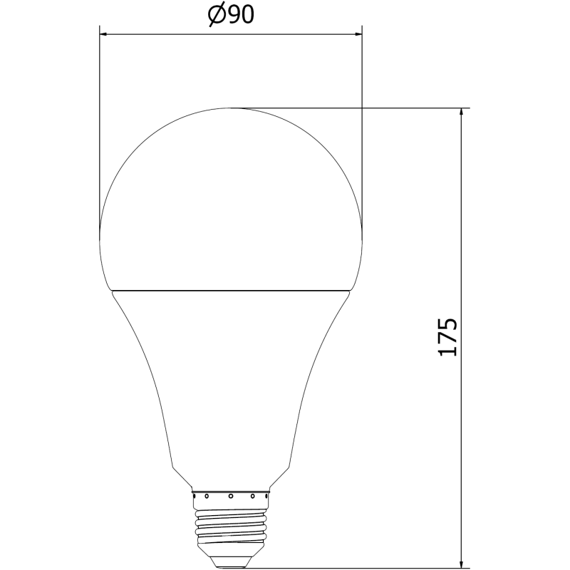 Mexen Nova 6x LED žiarovka E27, A95, 25W, Neutrálna - 4000K, 2625 lm - L100-E27-2540-01x06