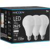 Mexen Nova 3x LED žiarovka E27, A95, 25W, Neutrálna - 4000K, 2625 lm - L100-E27-2540-01x03