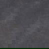 Mexen Kamen 2.0 Antracitová terasová doska 60 x 60 x 2 cm, glazovaná porcelánová dlaždica, rektifikovaná, matná