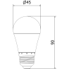 Mexen Nova 3x LED žiarovka E27, G45, 9W, Teplá - 3000K, 945 lm - L101-E27-0930-01x03