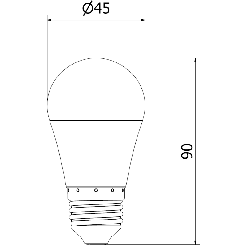 Mexen Nova 3x LED žiarovka E27, G45, 9W, Neutrálna - 4000K, 945 lm - L101-E27-0940-01x03
