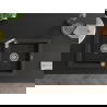 Mexen Mario žulový drez s 2 komorami 820 x 436 mm, čierny/zlatý metalický, sifón chróm - 6504822000-75