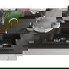 Mexen Mario žulový drez s 2 komorami 820 x 436 mm, čierny/zlatý metalický, sifón chróm - 6504822000-75