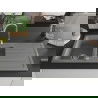Mexen Andres granitový 1,5-komorový drez s odkvapkávačom 1000 x 500 mm, šedá - 6515101510-71