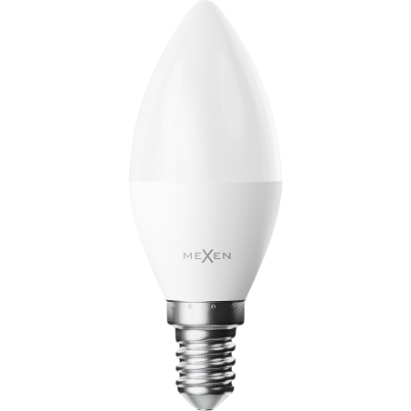Mexen Nova 3x LED žiarovka E14, C37, 7W, Teplá - 3000K, 735 lm - L102-E14-0730-01x03