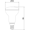 Mexen Nova 6x LED žiarovka E14, R50, 6W, Teplá - 3000K, 630 lm - L103-E14-0630-01x06
