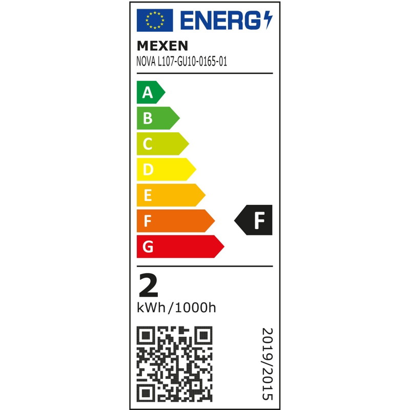 Mexen Nova 3x LED žiarovka GU10, 1,5W, Studená - 6500K, 158 lm - L107-GU10-0165-01x03