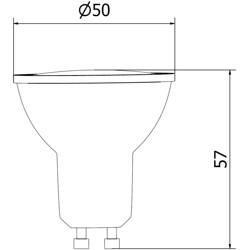 Mexen Nova 6x LED žiarovka GU10, 9W, Teplá - 3000K, 945 lm - L108-GU10-0930-01x06
