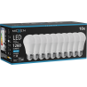 Mexen Nova 10x LED žiarovka E27, A60, 12W, Studená - 6500K, 1260 lm - L100-E27-1265-01x10