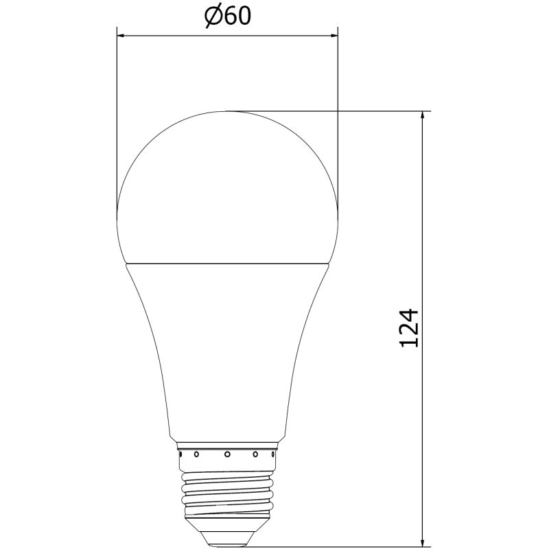 Mexen Nova 10x LED žiarovka E27, A60, 15W, Neutrálna - 4000K, 1575 lm - L100-E27-1540-01x10